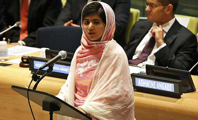 Malala calls for free education for all children