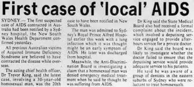 First case of AIDS recorded in the Congo