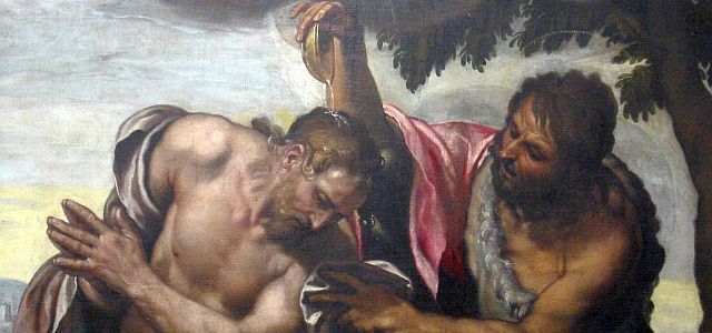 San Agustín recibe el bautismo