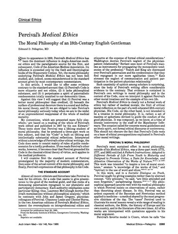 Percival's Medical Ethics