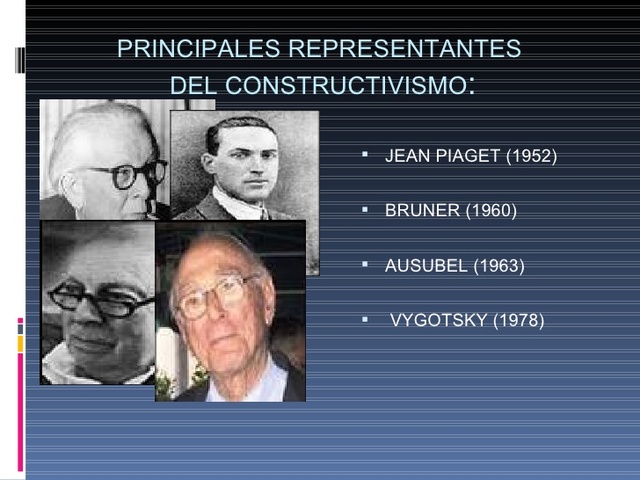 Representantes del constructivismo