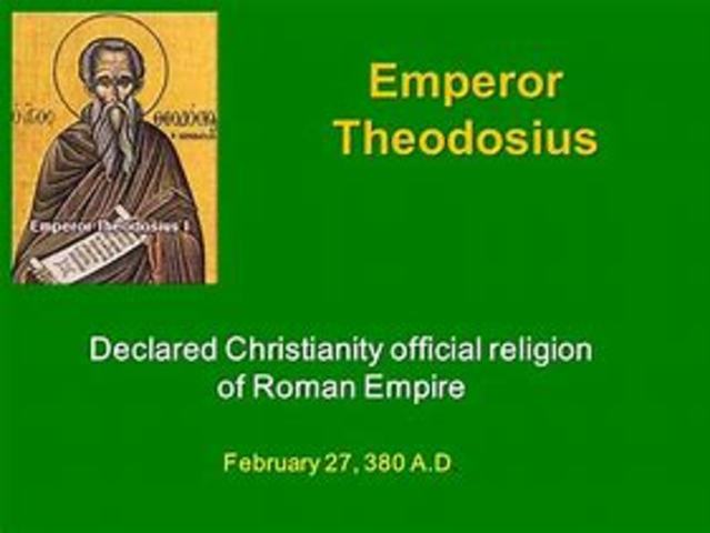 10th. Christianity is declared the sole religion