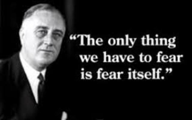 fdr delivered his we have nothing to fear, but fear itself speech