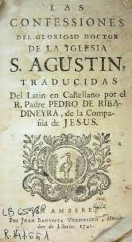 San Agustín compone los 13 libros de las confesiones
