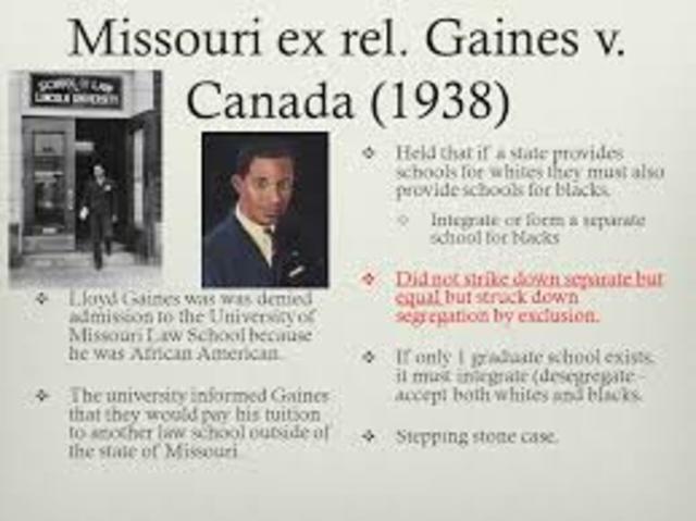Missouri v. ex rel Gaines