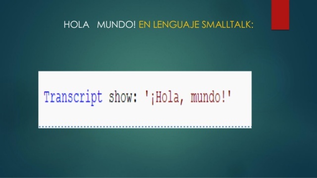 LENGUAJE SMALLTALK