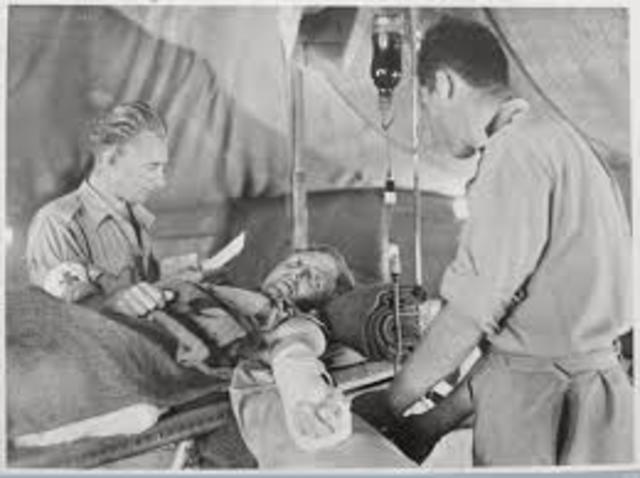 Percy Oliver established the first blood donor service