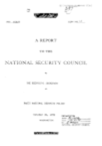 NSC- National Security Council Paper