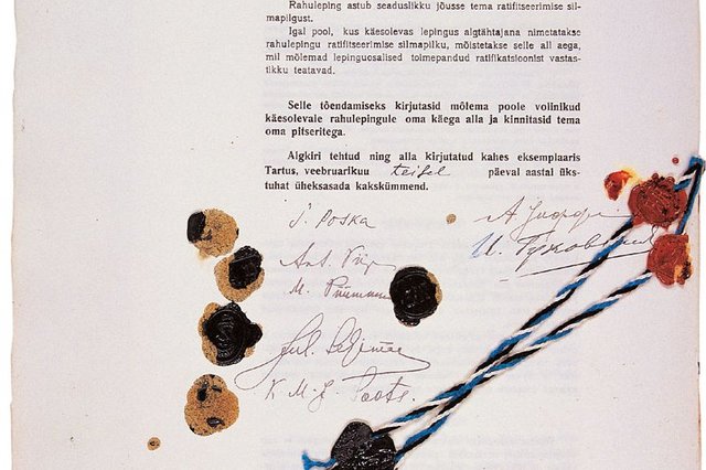 Sõlmiti Tartu Rahuleping