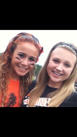 During a halftime football game.