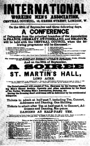 Formation of First International Workingmen's Association