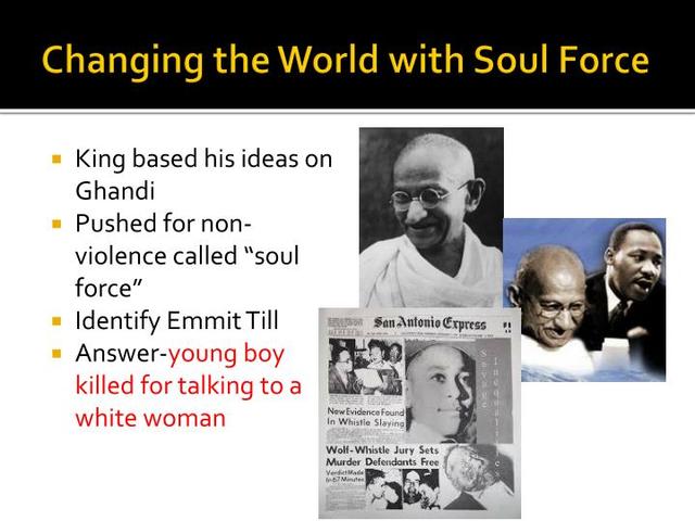 changing the world with soul force