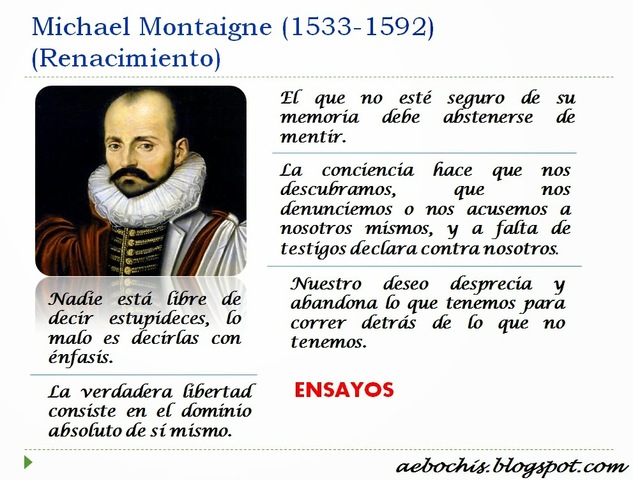 MIGUEL DE MONTAIGNE