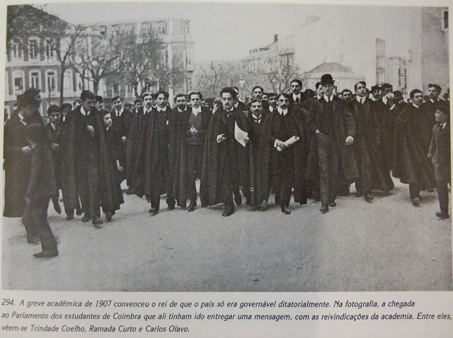 Huelga estudiantil en la Universidad de Coimbra