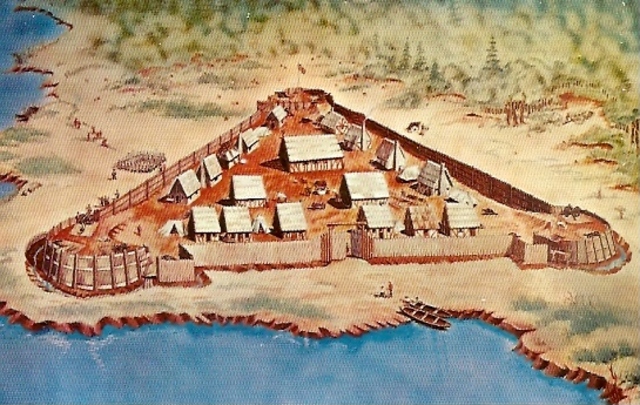 James Fort was completed.