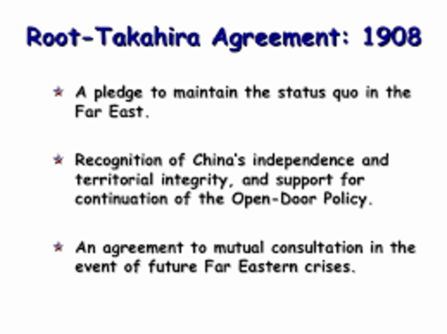Root-Takahira Agreement