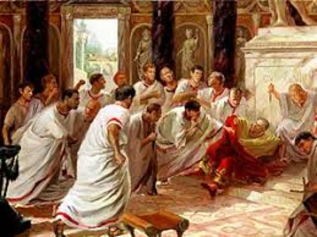 Julio César cae asesinado