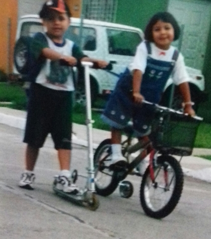 la primera ves que subi a una bicicleta