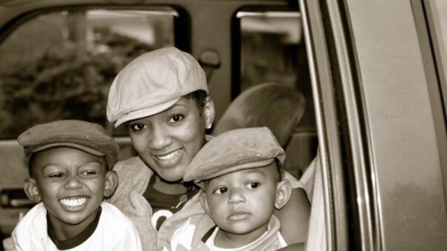 Me at age 2 with my mom and brother wearing hats!!