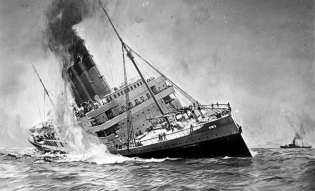 A Lusitania gőzös elsüllyesztése