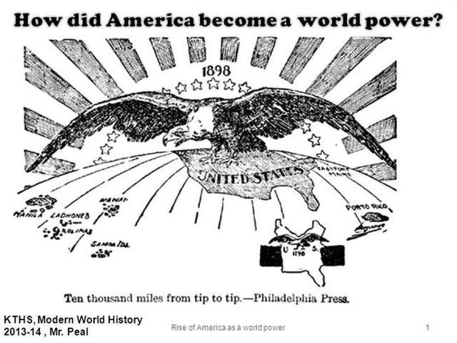 U.S Becomes a World Power