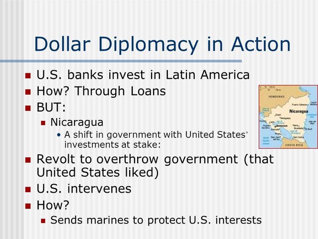 Dollar Diplomacy Established