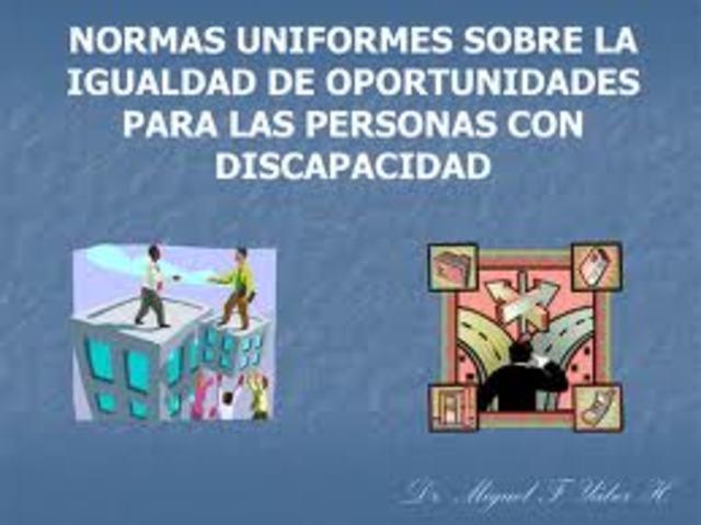 Normas uniformes de la Naciones Unidas sobre igualdad de oportunidades para las personas con discapacidad (Naciones Unidas)