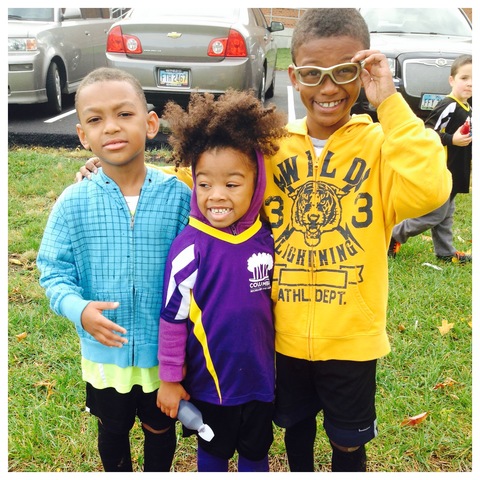 Me and Charli and Justice playing Soccer. I was 5 years old.