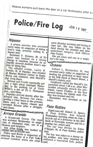 Krebs arrested in Grover City