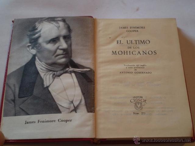 "El último mohicano", Fenimore Cooper.