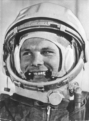 Russian cosmonaut Yuri Gagarin is the first human in space