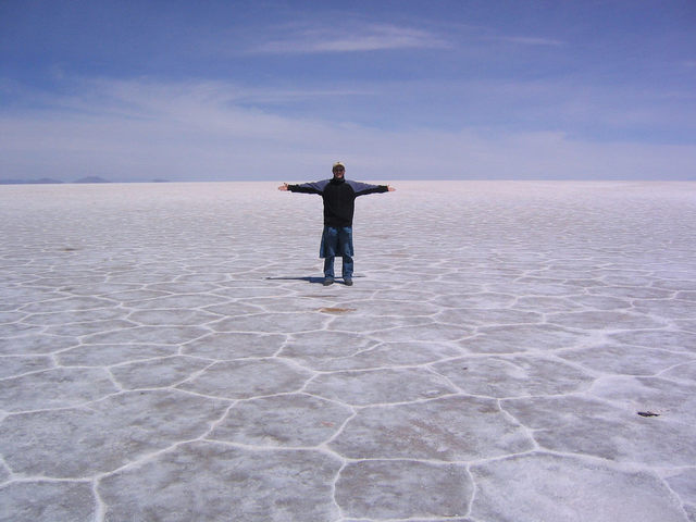ahora vamos  mirar el Bolivian salt flat