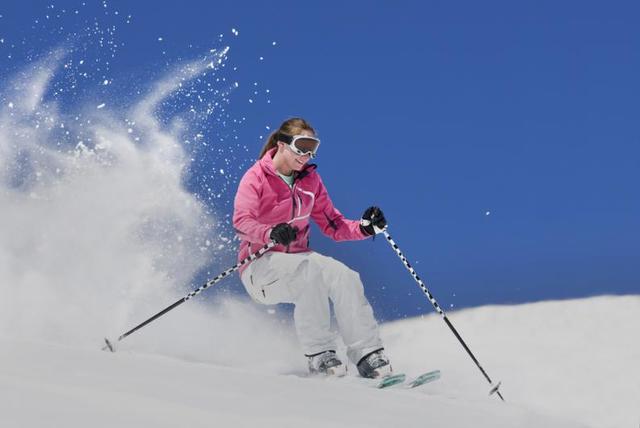 I went to France to practice ski