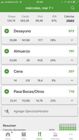 Dieta y entrenamiento de fútbol