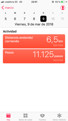 Caminata de 6’5 km