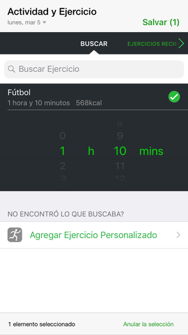 Entrenamiento de futbol