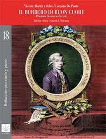 Estreno de "Il burbero di buon cuore"