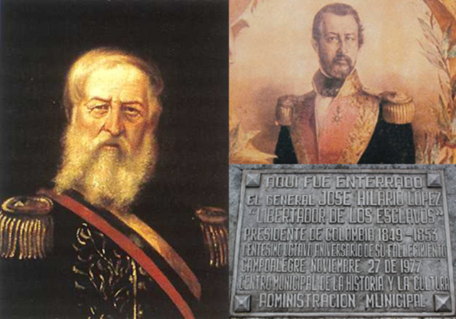 ley sobre libertad de esclavos 1852 presidente Jose Hilario Lopez