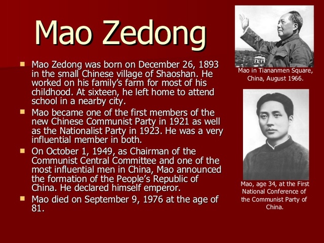 Mao Zedong Established Communist Rule in China