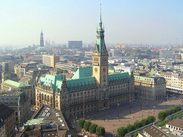 El Ayuntamiento de Hamburgo.