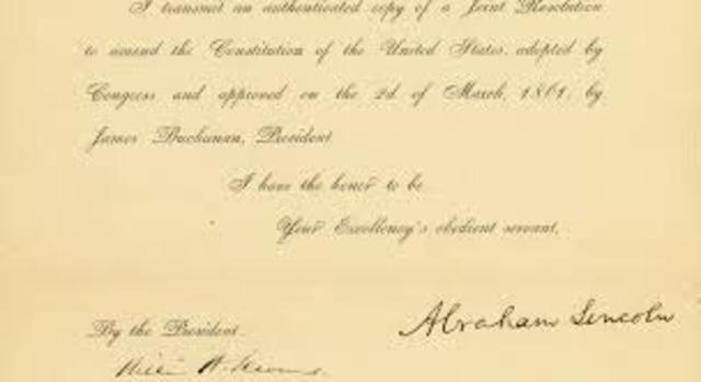 Passing of the 13th Amendment