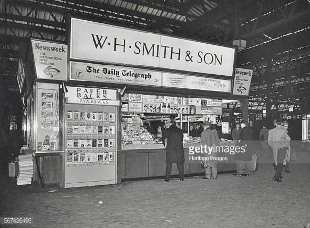 First WH Smith railway bookstall