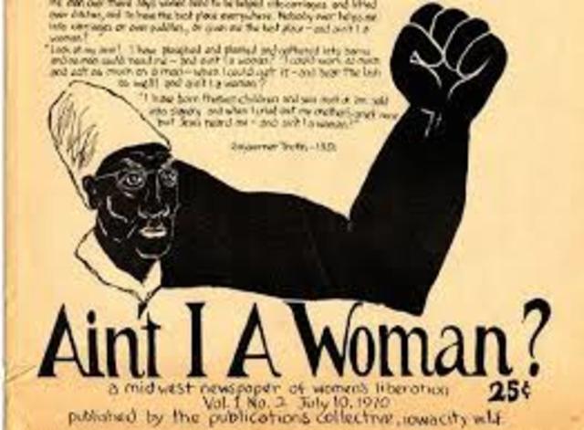 Sojourner Truth delivers speech, "Ain't I a Woman?"