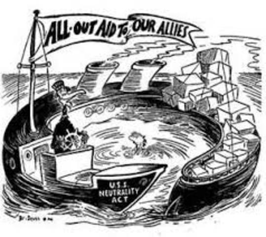 US Neutrality (lend lease, "cash and carry")