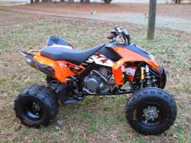 My parents to gave me the first motorbike in 2010