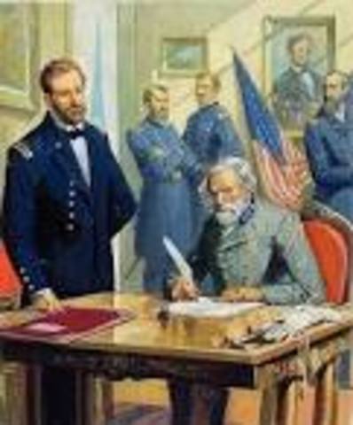 Lee's Surrender at Appomattox Courthouse