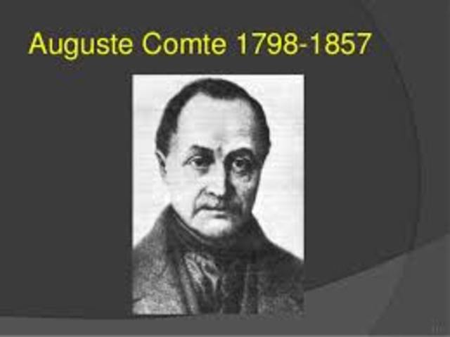 AUGUSTE COMTE (1798-1857)
