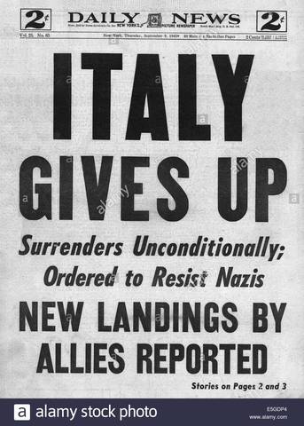 Italy surrenders
