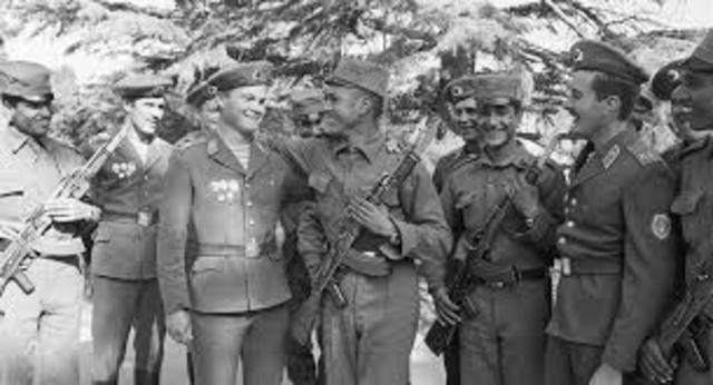 Soviet troops take on a role