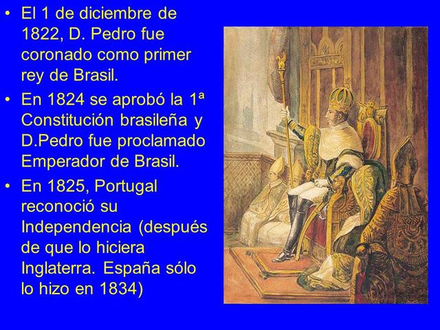 Se establece el Tratado de Río de Janeiro por el que la Corona portuguesa reconoce la independencia del antiguo Reino de Brasil
